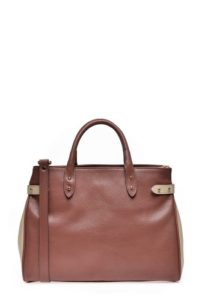 Geanta casual din piele naturala VIVIEN cappucino